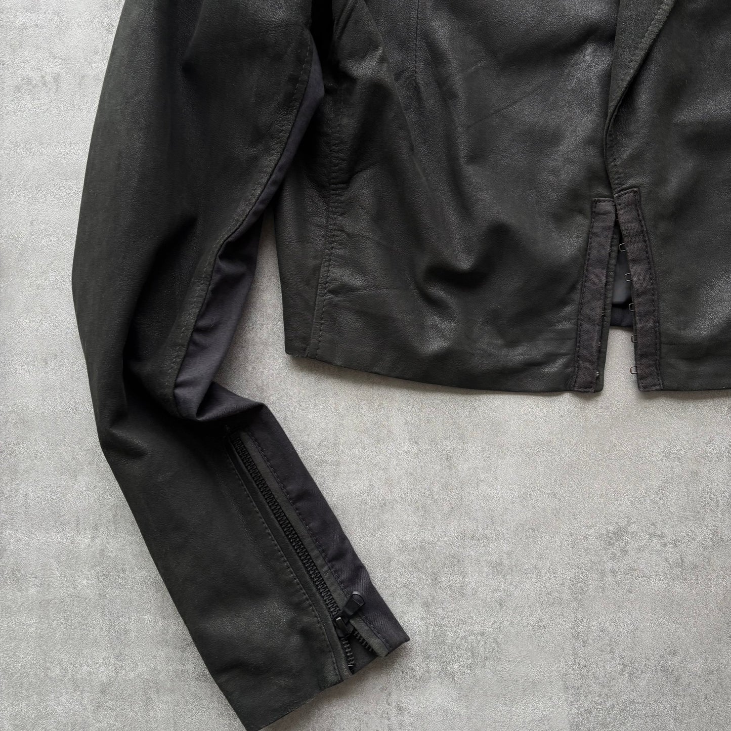 DIESEL LAMB LEATHER  JACKET | O/S, Black