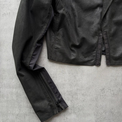 DIESEL LAMB LEATHER  JACKET | O/S, Black