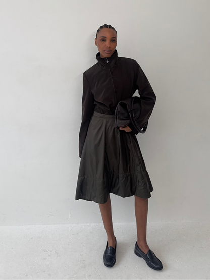 Nylon Skirt | Default Title, Brown