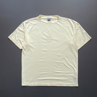 Stone Island Yellow SS98 Technical Emblem T-Shirt | Large, Yellow