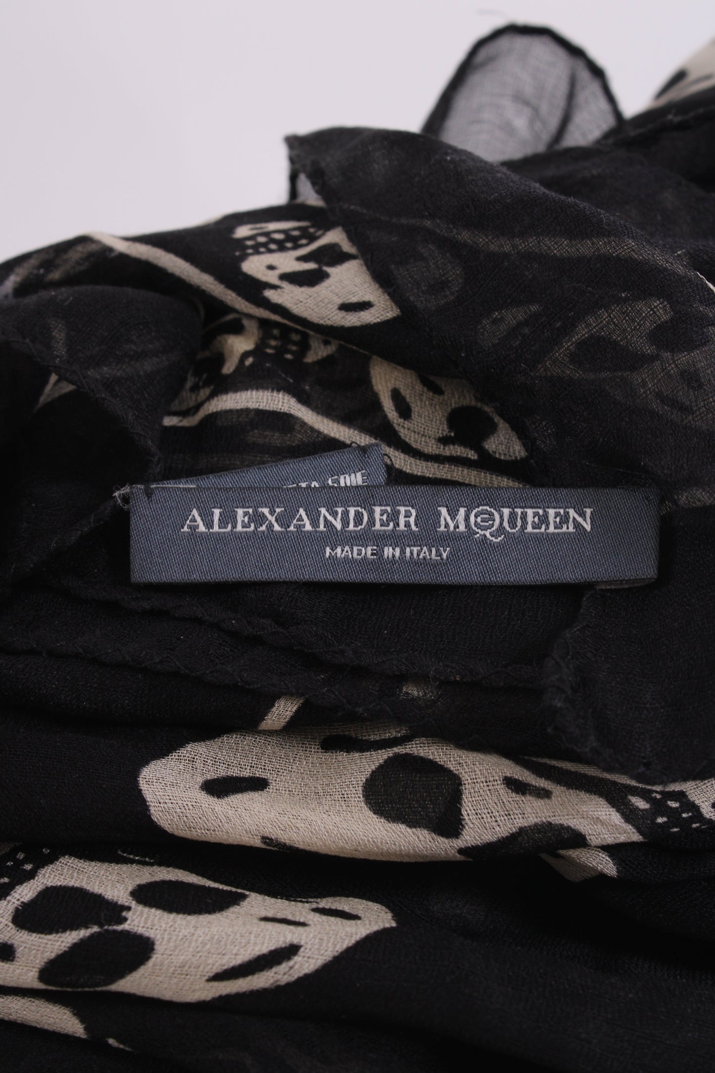 Alexander McQueen Skull Print Silk Scarf Black | O/S, Black
