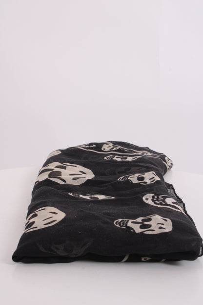Alexander McQueen Skull Print Silk Scarf Black | O/S, Black