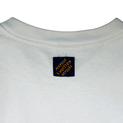 LOUIS VUITTON LOVERS EMBROIDERED T-SHIRT WHITE L | Large, Red