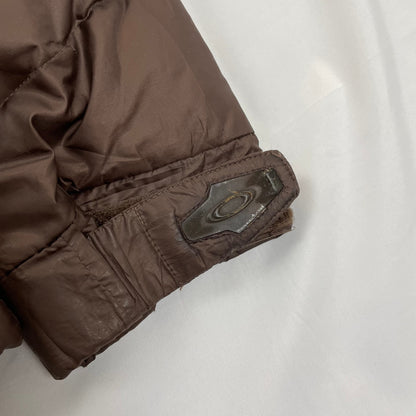Vintage Oakley Asymmetrical Puffer Jacket, Size Medium | O/S, Brown