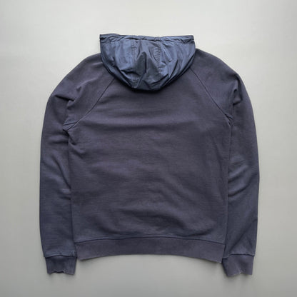 Prada Sport Navy 2018 Nylon Hood Zip-Through Hoodie | Small, Navy