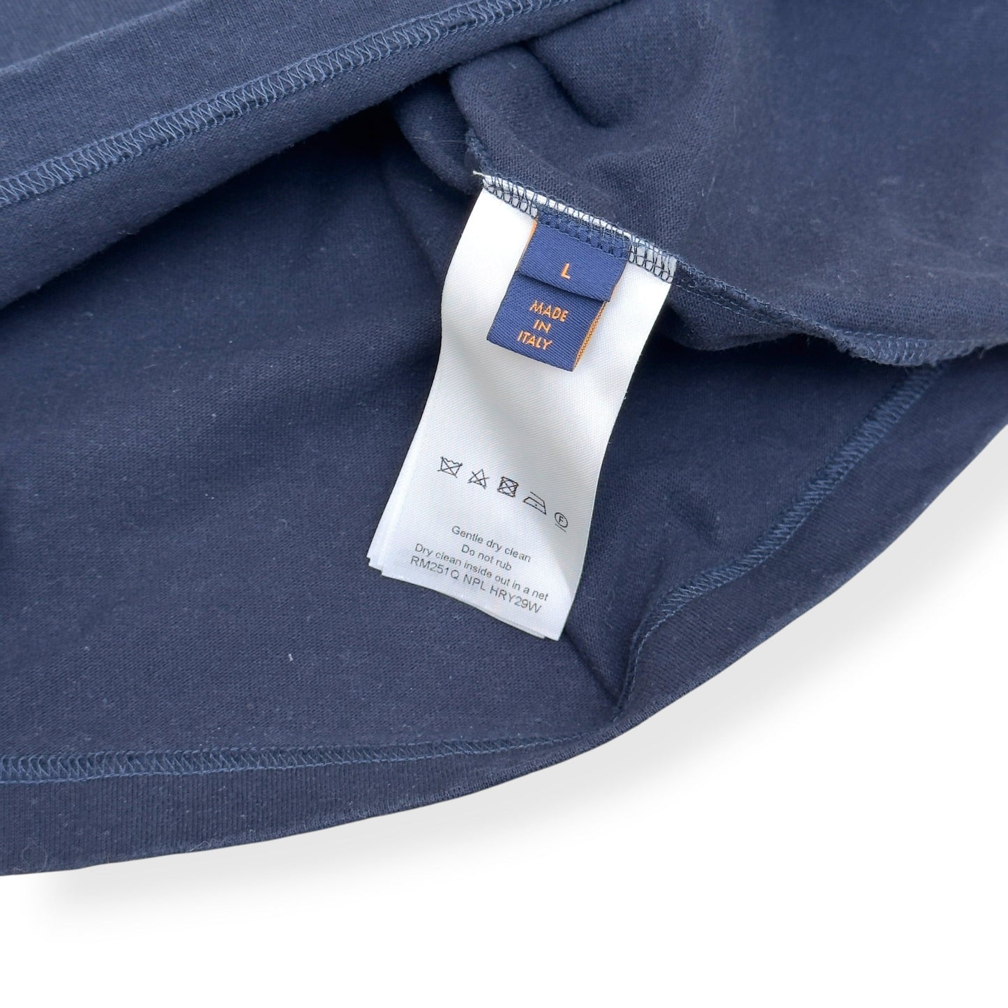 LOUIS VUITTON LOVERS EMBROIDERED T-SHIRT NAVY L | Large, Navy