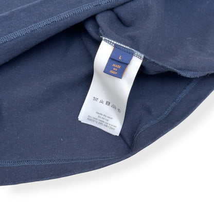 LOUIS VUITTON LOVERS EMBROIDERED T-SHIRT NAVY L | Large, Navy