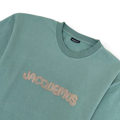 JACQUEMUS LOGO T-SHIRT SAGE GREEN L | Large, Green