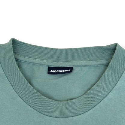 JACQUEMUS LOGO T-SHIRT SAGE GREEN L | Large, Green