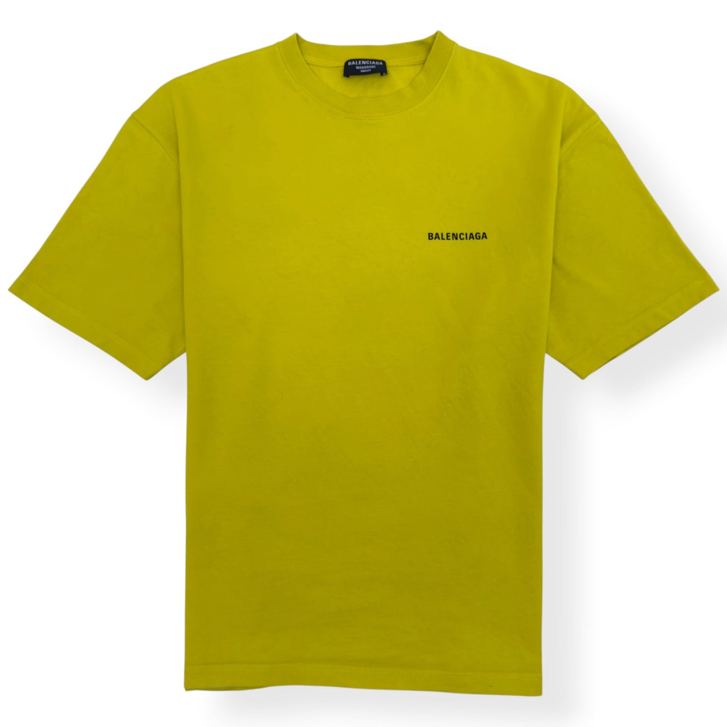 BALENCIAGA LOGO T-SHIRT YELLOW L | Large, Yellow