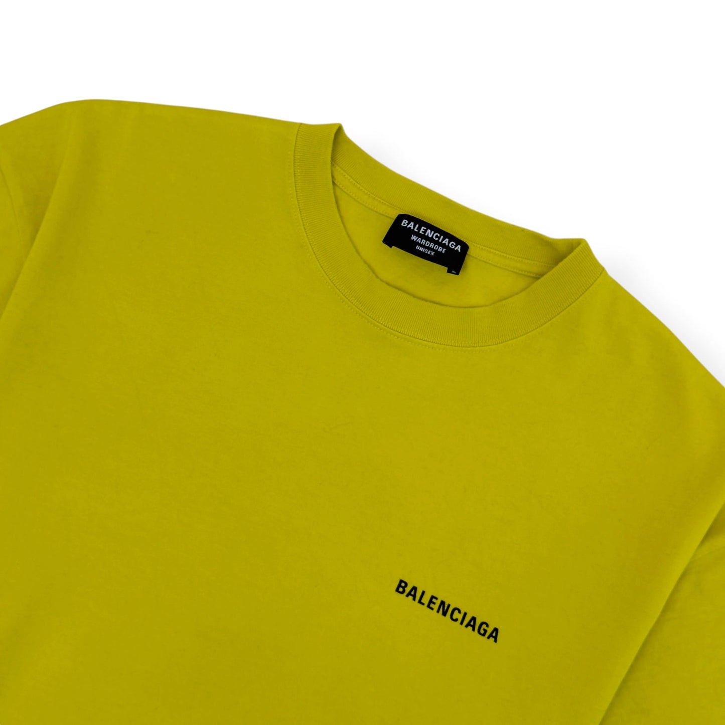 BALENCIAGA LOGO T-SHIRT YELLOW L | Large, Yellow