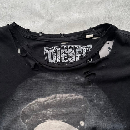 DIESEL DISTRESSED T-SHIRT | O/S, Red