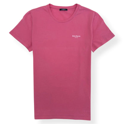 BALMAIN SMALL LOGO T-SHIRT PINK L | Large, Pink