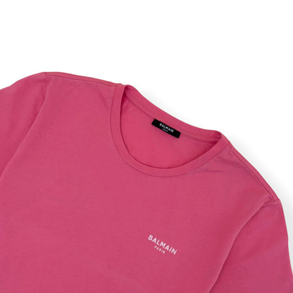 BALMAIN SMALL LOGO T-SHIRT PINK L | Large, Pink