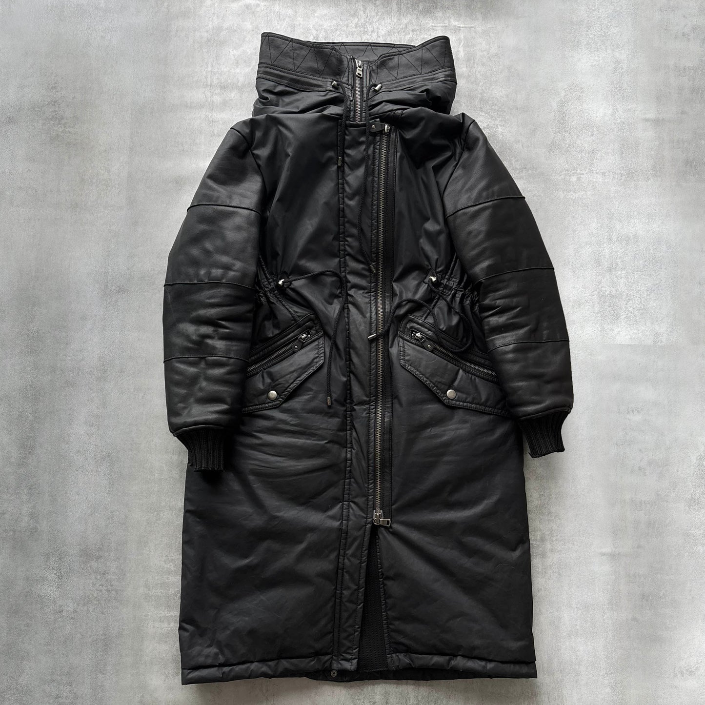 DIESEL BLACK GOLD LEATHER COAT | O/S, Black