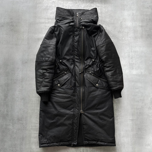 DIESEL BLACK GOLD LEATHER COAT | O/S, Black