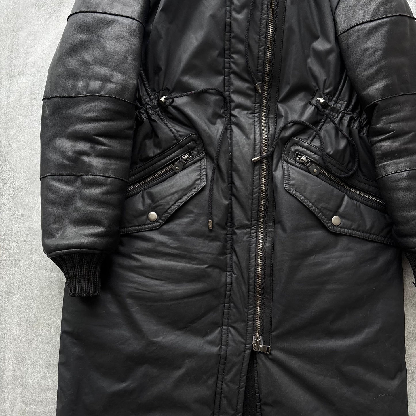 DIESEL BLACK GOLD LEATHER COAT | O/S, Black