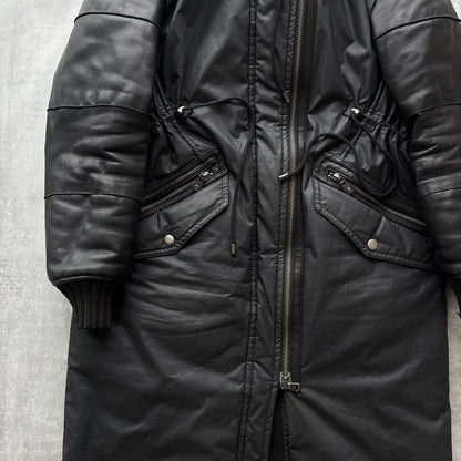 DIESEL BLACK GOLD LEATHER COAT | O/S, Black