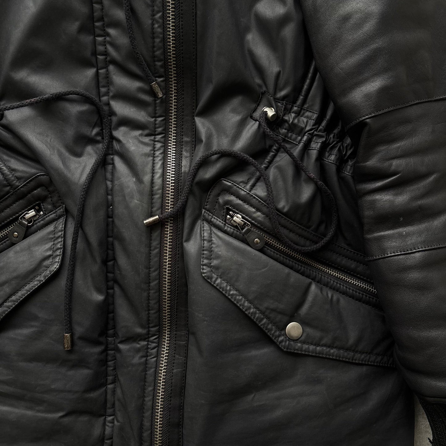 DIESEL BLACK GOLD LEATHER COAT | O/S, Black