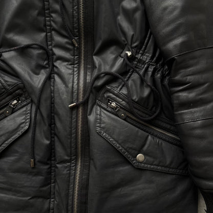 DIESEL BLACK GOLD LEATHER COAT | O/S, Black