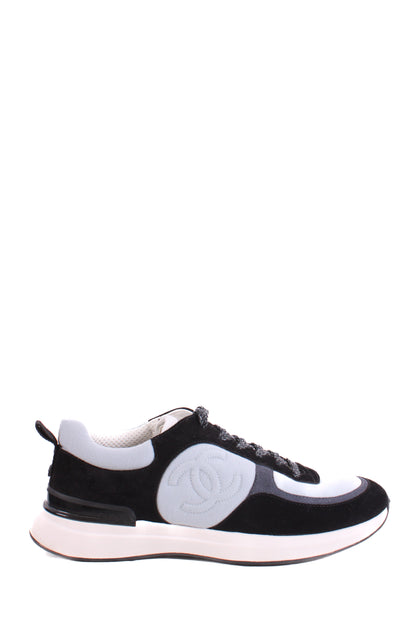 Chanel Suede Calf Fabric Trainers Black | O/S, Black