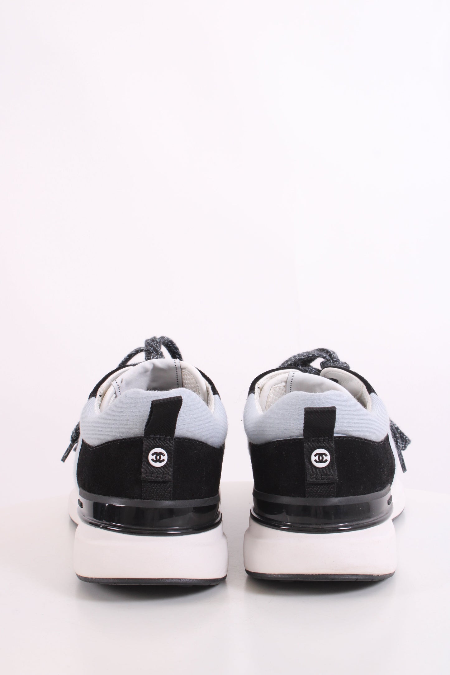 Chanel Suede Calf Fabric Trainers Black | O/S, Black