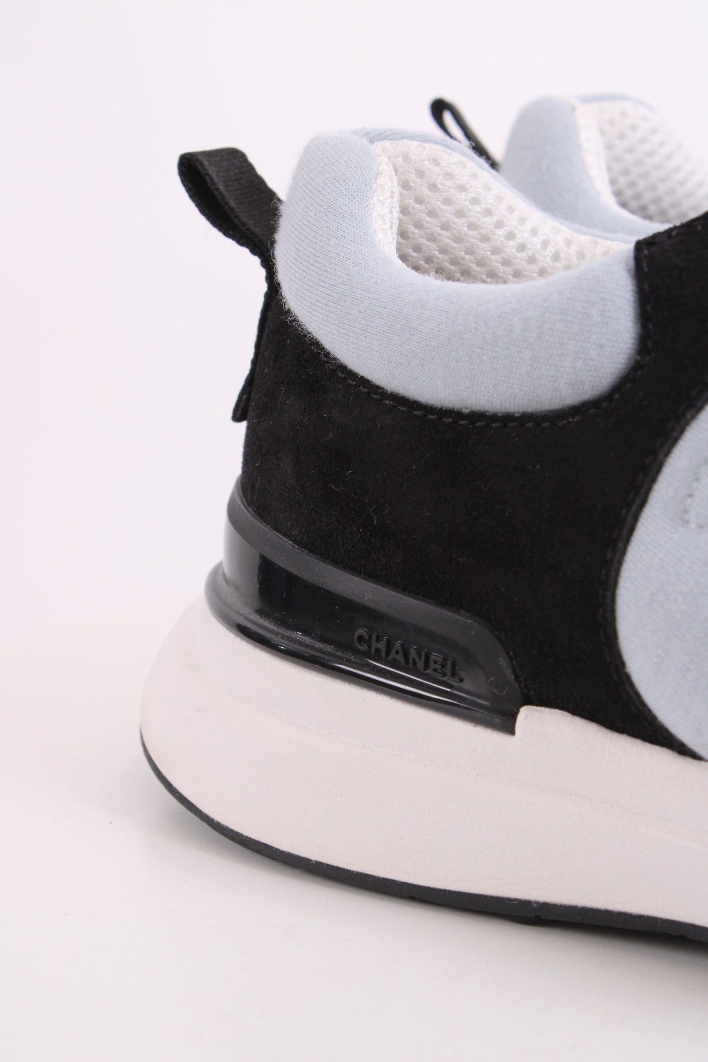 Chanel Suede Calf Fabric Trainers Black | O/S, Black