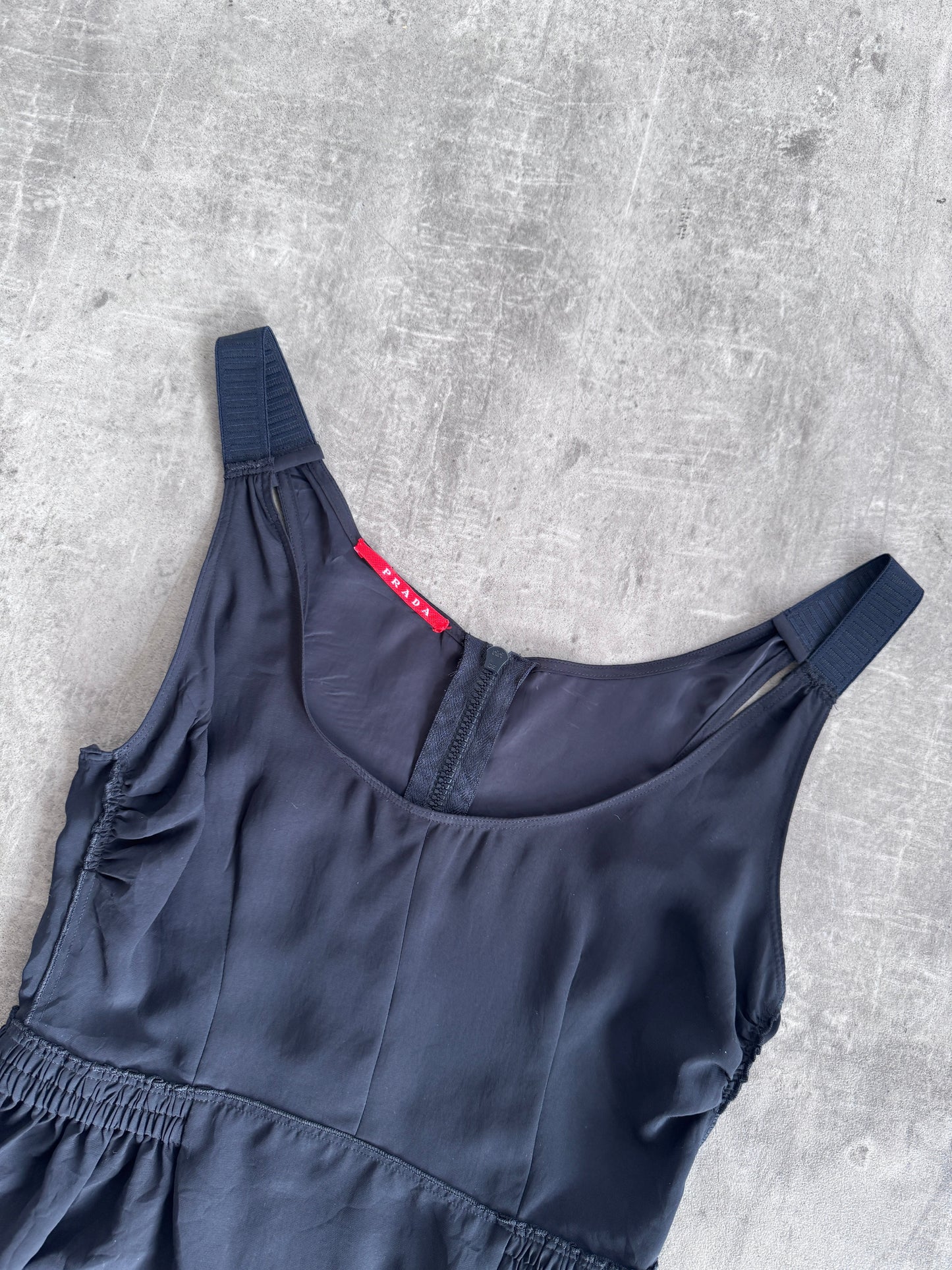 Prada Cinch Waist Peplum Top