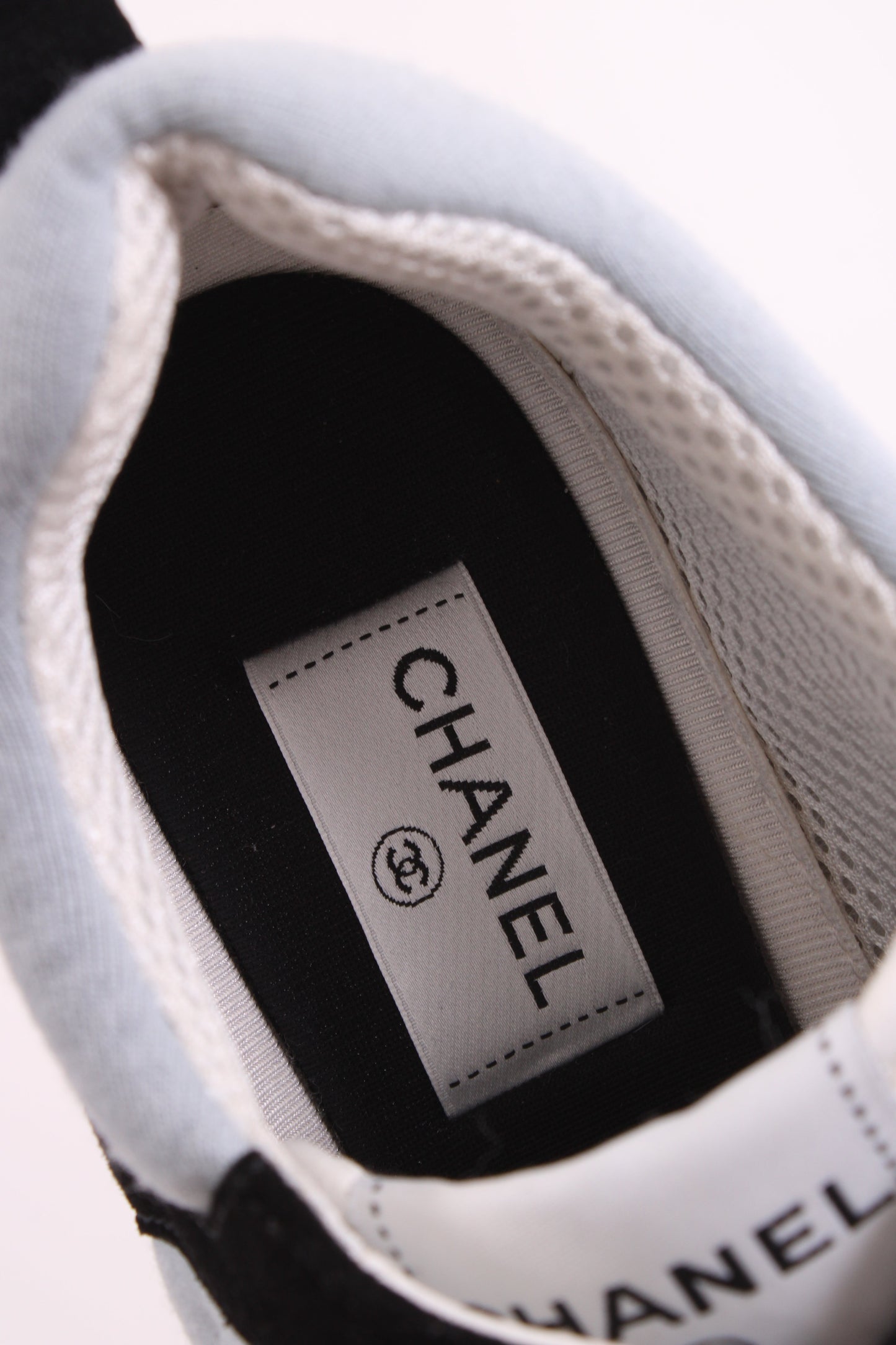 Chanel Suede Calf Fabric Trainers Black | O/S, Black