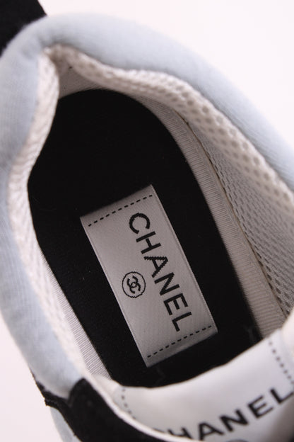 Chanel Suede Calf Fabric Trainers Black | O/S, Black