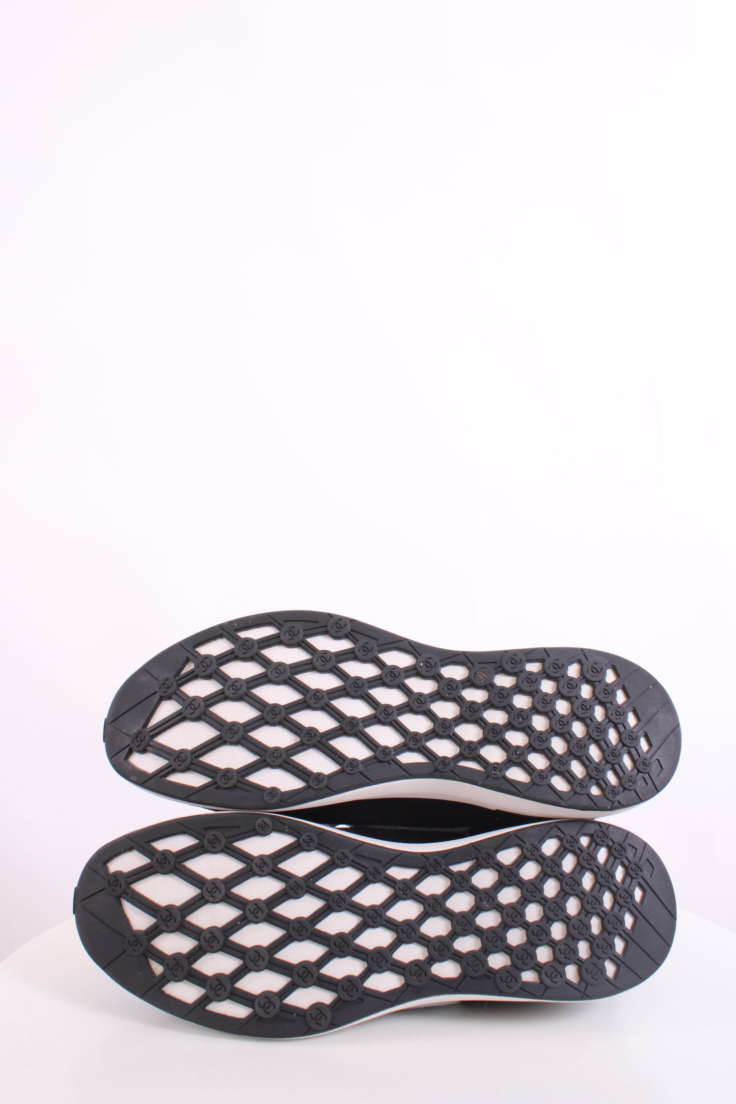 Chanel Suede Calf Fabric Trainers Black | O/S, Black