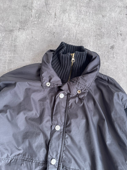 Armani Jeans Ribbed Knit Tech Jacket