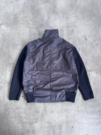 Armani Jeans Ribbed Knit Tech Jacket