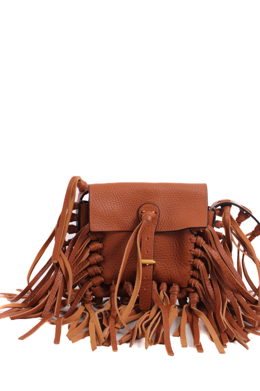 Valentino C Rockee Fringe Tan | O/S, Tan