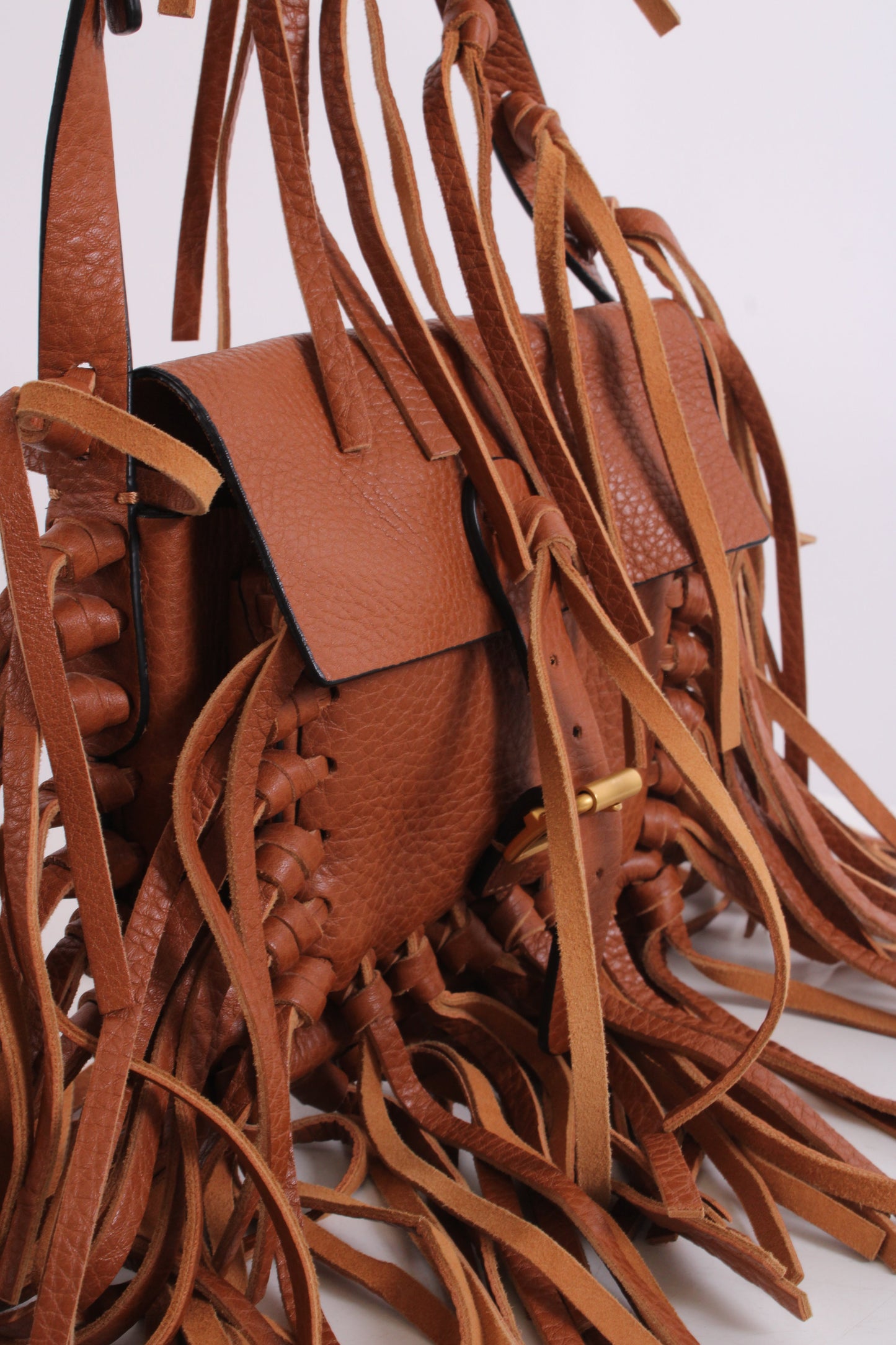Valentino C Rockee Fringe Tan | O/S, Tan