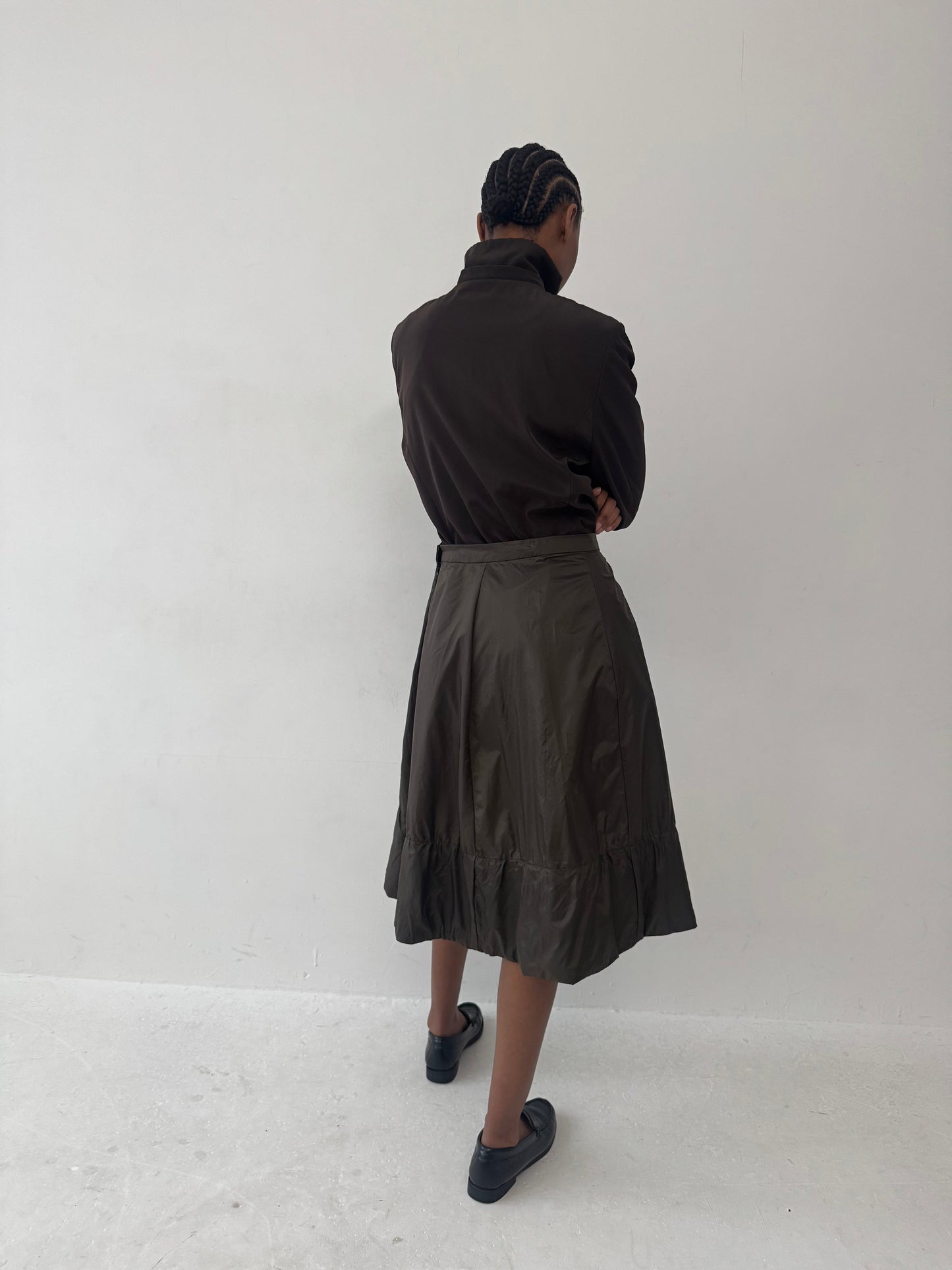 Nylon Skirt | Default Title, Brown