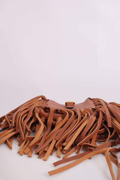 Valentino C Rockee Fringe Tan | O/S, Tan