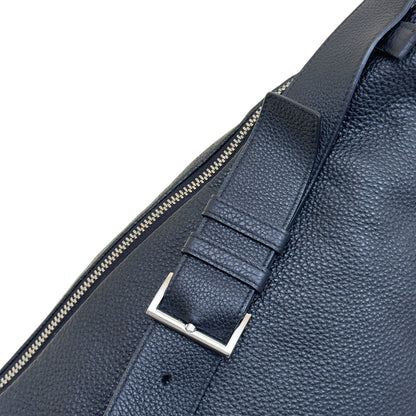 PRADA TRIANGLE LEATHER SHOULDER BAG BLACK | O/S, Black