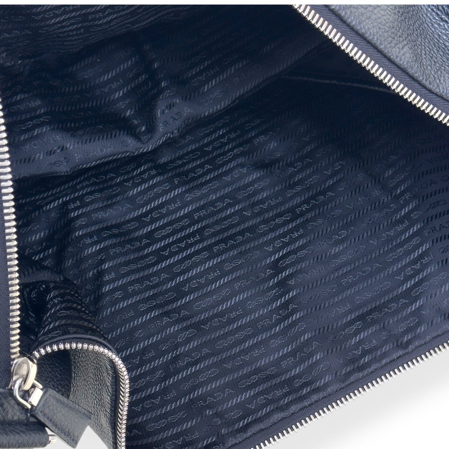 PRADA TRIANGLE LEATHER SHOULDER BAG BLACK | O/S, Black
