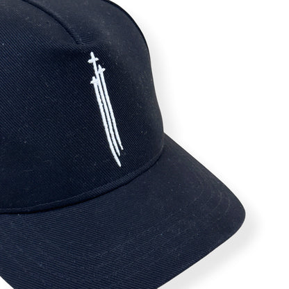 CHROME HEARTS RS3 DAGGER BASEBALL HAT BLACK / WHITE O/S | O/S, Black
