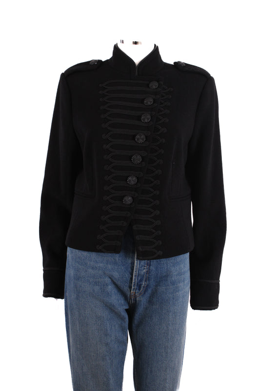 Mint Velvet Military Jacket Black 14 | O/S, Black