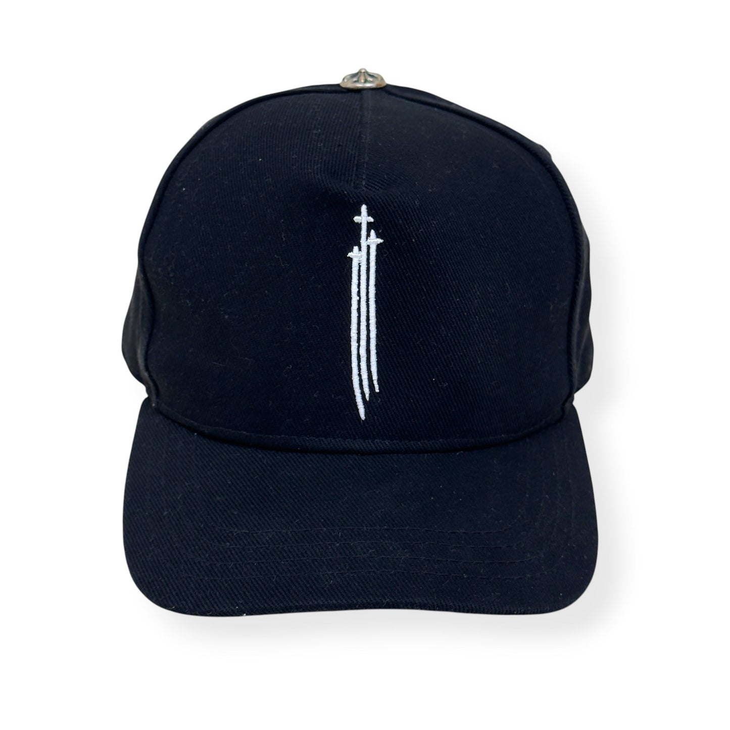 CHROME HEARTS RS3 DAGGER BASEBALL HAT BLACK / WHITE O/S | O/S, Black