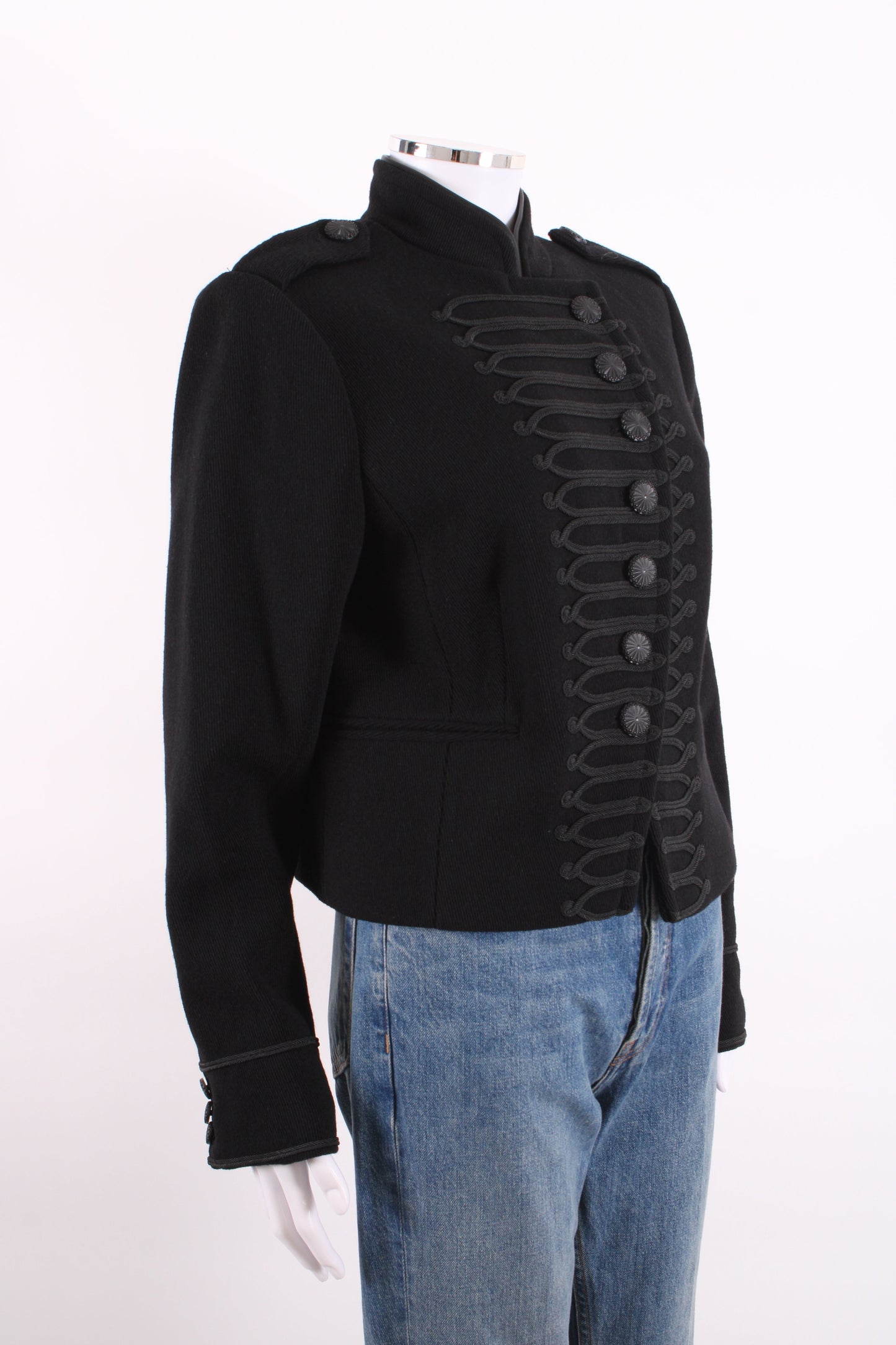 Mint Velvet Military Jacket Black 14 | O/S, Black