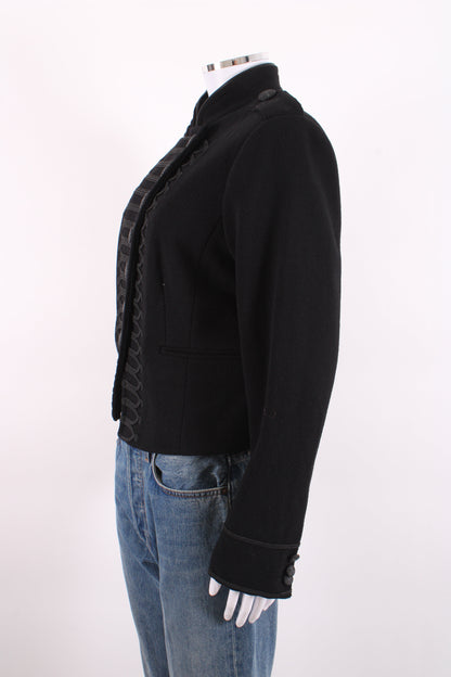 Mint Velvet Military Jacket Black 14 | O/S, Black