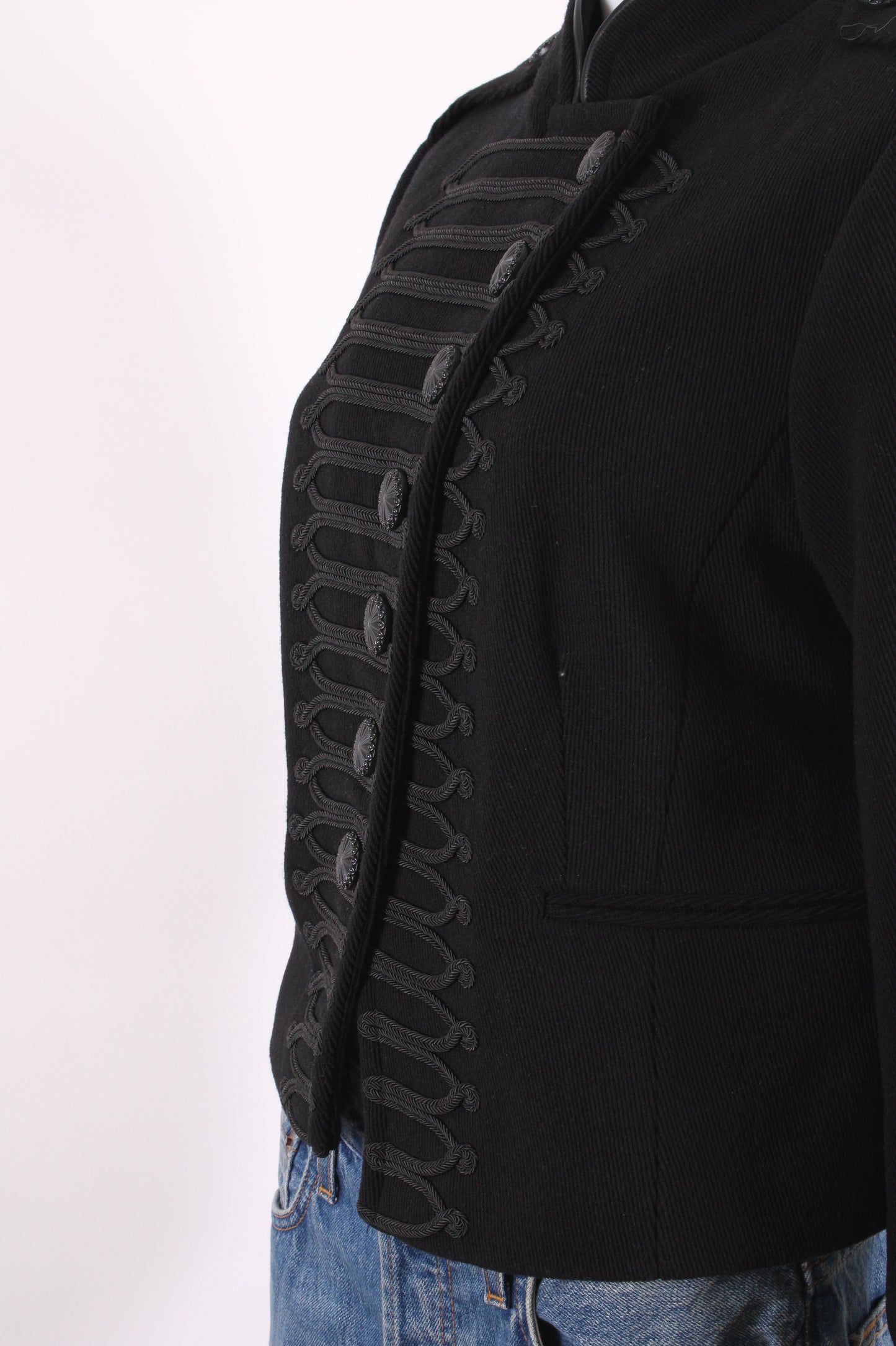 Mint Velvet Military Jacket Black 14 | O/S, Black