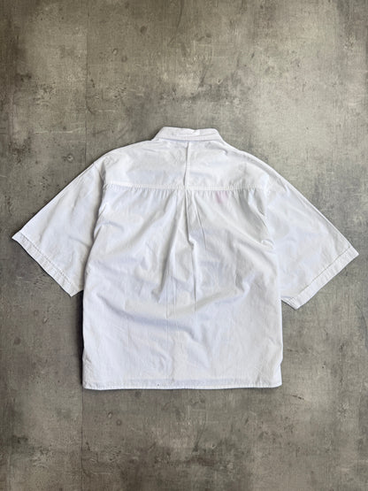 VT Rework : Tutto Passa White Cotton Reworked Shirt
