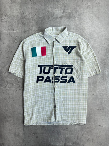 VT Rework : Tutto Passa Pistachio Check Reworked Shirt