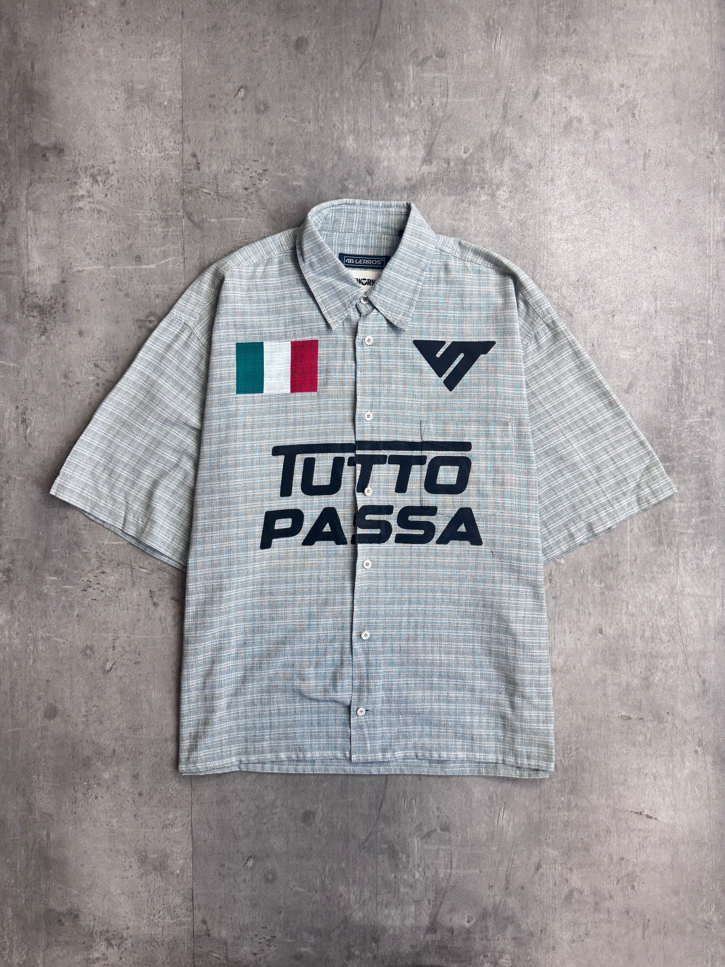 VT Rework : Tutto Passa Pastel Green Check Shirt