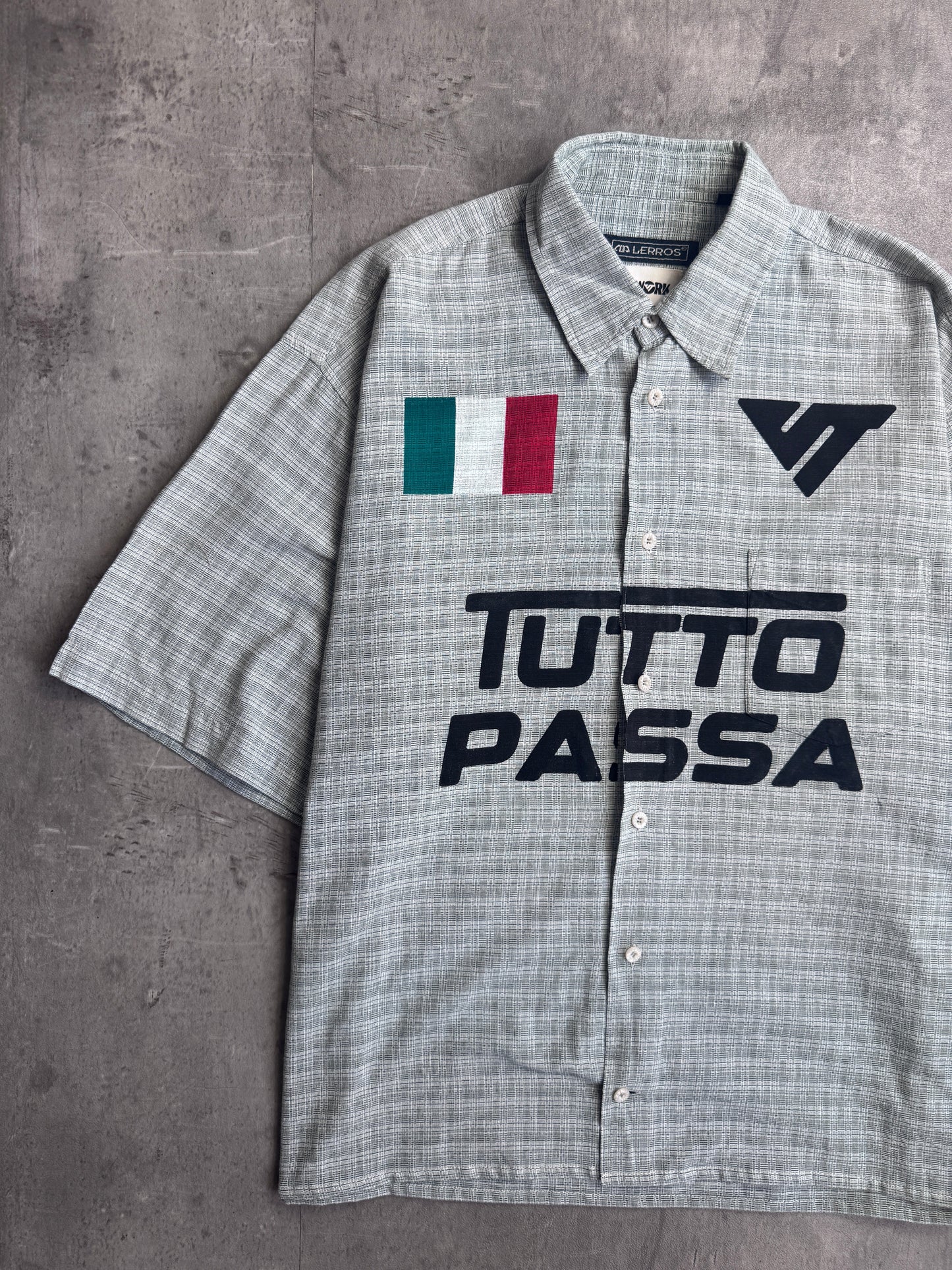 VT Rework : Tutto Passa Pastel Green Check Shirt