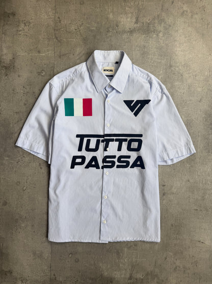 VT Rework : Tutto Passa Pinstripe Reworked Shirt